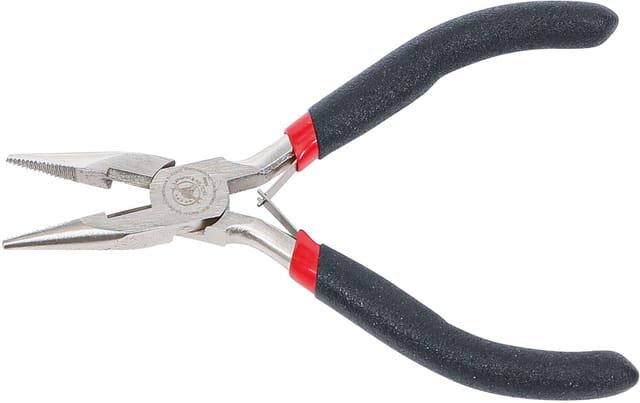 Elektronik-Spitzzange gerade mit Feder 120 mm