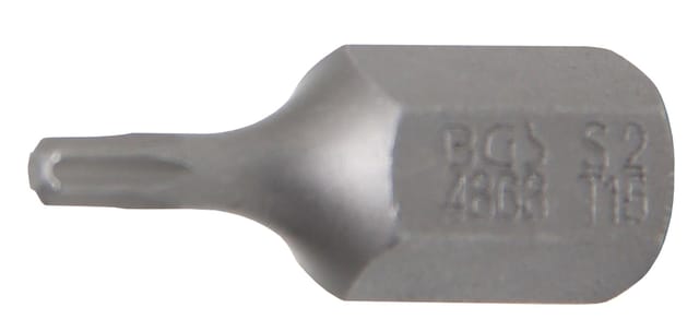 Bgs Technic - Bit Länge 30 mm Antrieb Außensechskant 10 mm (3/8') T-Profil (für Torx) T15