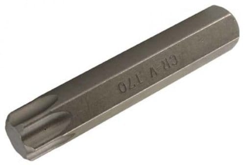 Bit Länge 80 mm Antrieb Außensechskant 14 mm T-Profil (für Torx) T70