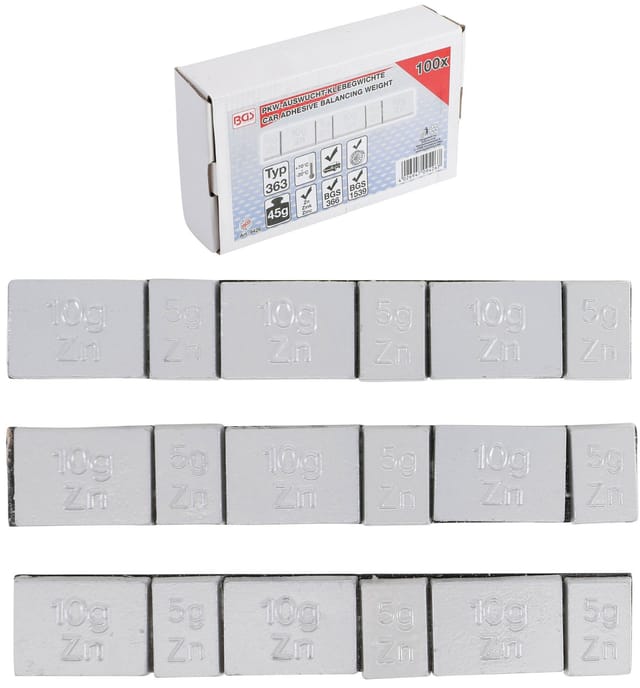 Bgs Technic - Auswuchtklebegewichte Typ 363 45 g 100-tlg.