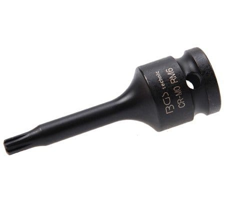 BGS Kraft-Bit-Einsatz Antrieb Innenvierkant 12,5 mm (1/2") Keil-Profil (für RIBE) M6 - 5483-M6