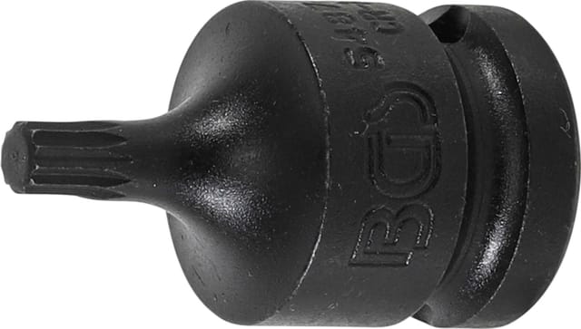 Bgs Technic - Kraft-Bit-Einsatz Länge 43 mm Antrieb Innenvierkant 12,5 mm (1/2') Innenvielzahn (für xzn) M6