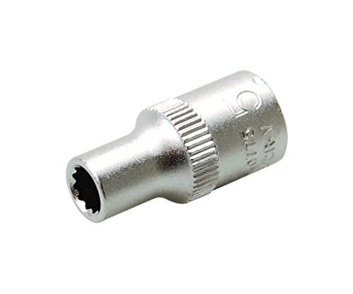 Steckschlüssel-Einsatz Zwölfkant Antrieb Innenvierkant 6,3 mm (1/4') sw 5 mm