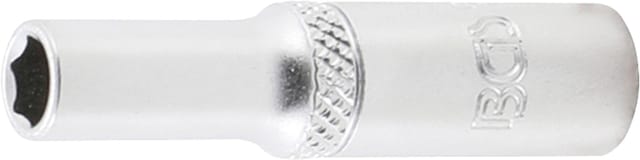 Bgs Technic - Steckschlüssel-Einsatz Sechskant, tief Antrieb Innenvierkant 6,3 mm (1/4') sw 6 mm