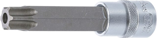 Bgs Technic - Bit-Einsatz Länge 110 mm Antrieb Innenvierkant 12,5 mm (1/2') T-Profil (für Torx) mit Bohrung T80