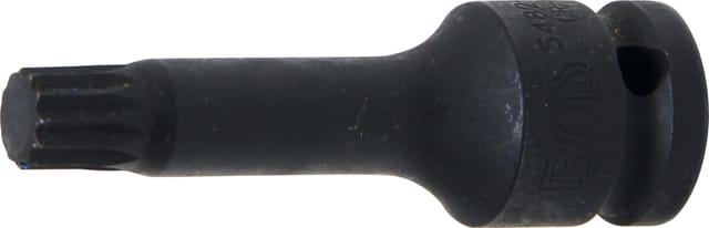 Bgs Technic - Kraft-Bit-Einsatz Länge 75 mm Antrieb Innenvierkant 12,5 mm (1/2') Innenvielzahn (für xzn) M12