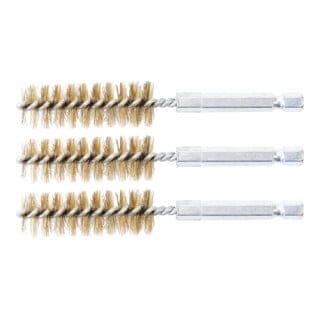 Messingbürste 16 mm Antrieb Außensechskant 6,3 mm (1/4') 3-tlg.