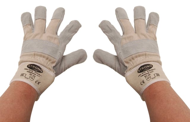BGS Arbeitshandschuhe Leder gefüttert Größe 10,5 - 9957