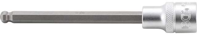 Bgs Technic - Bit-Einsatz Länge 140 mm Antrieb Innenvierkant 12,5 mm (1/2') Innensechskant mit Kugelkopf 8 mm