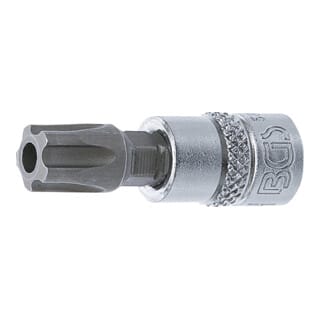 Bit-Einsatz Antrieb Innenvierkant 6,3 mm (1/4') TS-Profil (für Torx Plus) mit Bohrung TS50