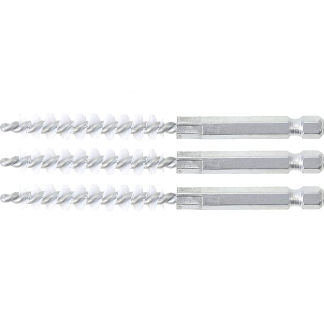 Nylonbürste 9 mm Antrieb Außensechskant 6,3 mm (1/4') 3-tlg.