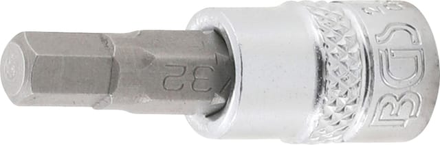 Bit-Einsatz Antrieb Innenvierkant 6,3 mm (1/4') Innensechskant 7/32'