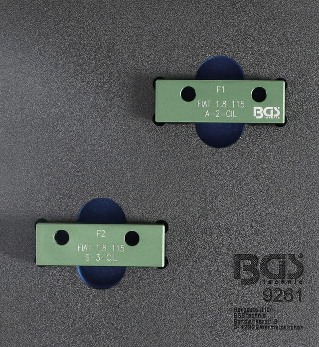 Bgs Technic - Werkstattwageneinlage 1/6: Nockenwellen-Arretierwerkzeug-Satz für Fiat, Lancia 1.8l 115 ps