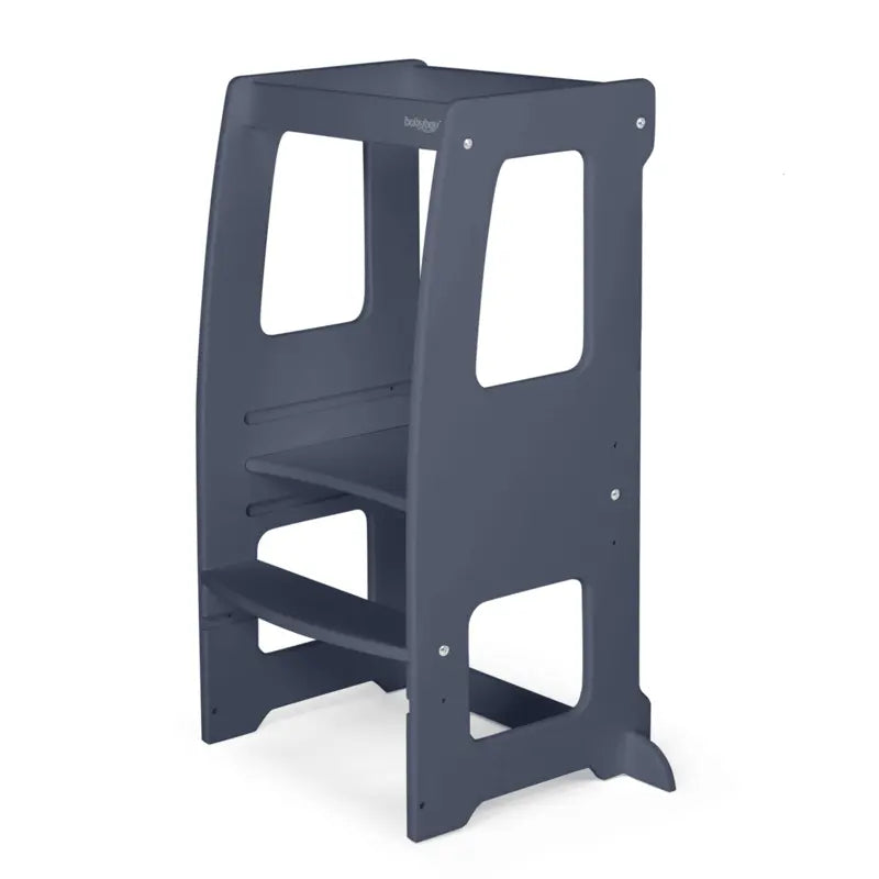 [gebraucht] B-ware Babybay Lernturm Tritthocker Littlefoot Grau Kinderstuhl Buche Höhenverstellbar