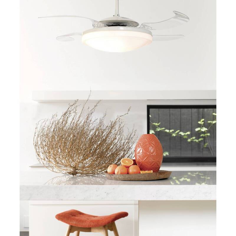 [neuwertig] B-ware Beacon Lighting Beacon Ceiling Fan Fanaway Evo 2 With Light Chrome Quiet
