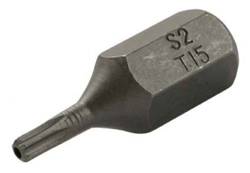 Bgs Technic - Bit Länge 30 mm Antrieb Außensechskant 10 mm (3/8') T-Profil (für Torx) mit Bohrung T15
