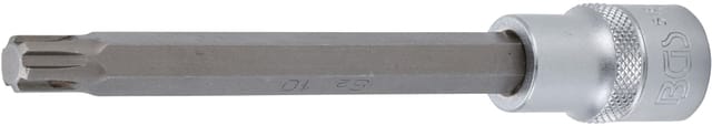 Bgs Technic - Bit-Einsatz Länge 140 mm Antrieb Innenvierkant 12,5 mm (1/2') Keil-Profil (für ribe) M10