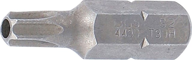 Bgs Technic - Bit Länge 30 mm Antrieb Außensechskant 8 mm (5/16') T-Profil (für Torx) mit Bohrung T30