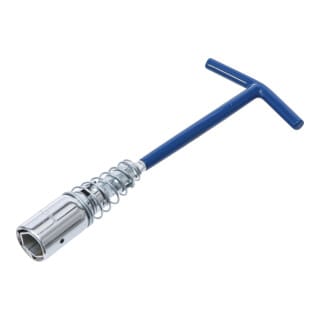 Bgs Technic - Zündkerzenschlüssel mit T-Griff, Gelenkfeder Sechskant sw 16 mm / sw 21 mm