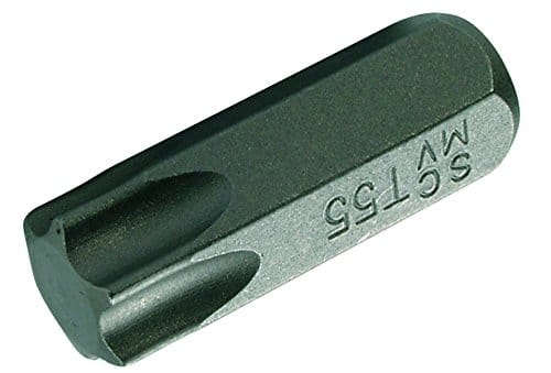 Bit Länge 30 mm Antrieb Außensechskant 10 mm (3/8') T-Profil (für Torx) T55