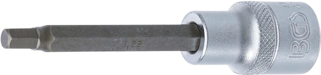 Bgs Technic - Bit-Einsatz Länge 100 mm Antrieb Innenvierkant 12,5 mm (1/2') Innensechskant 6 mm