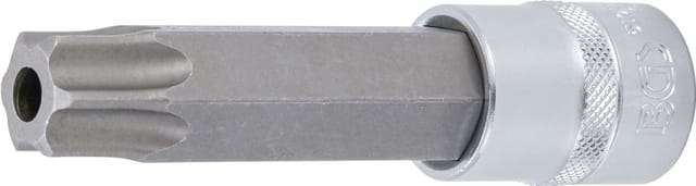 Bgs Technic - Bit-Einsatz Länge 110 mm Antrieb Innenvierkant 12,5 mm (1/2') T-Profil (für Torx) mit Bohrung T90