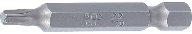 Bgs Technic - Bit Länge 50 mm Antrieb Außensechskant 6,3 mm (1/4') T-Profil (für Torx) T20