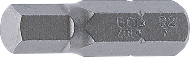 Bit Länge 30 mm Antrieb Außensechskant 8 mm (5/16') Innensechskant 7 mm