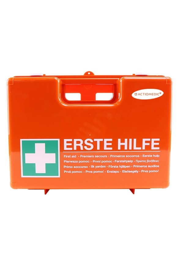 Actiomedic - gramm medical 418.035.00200 Verbandkoffer din 13157, Orange, 34 x 12 x 24 cm