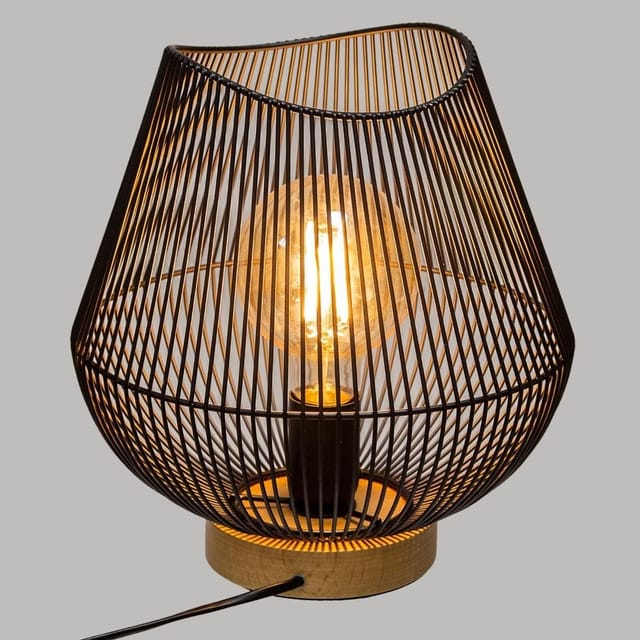 Atmosphera - Tischleuchte jena im Loft-Stil, schwarz, 28 cm