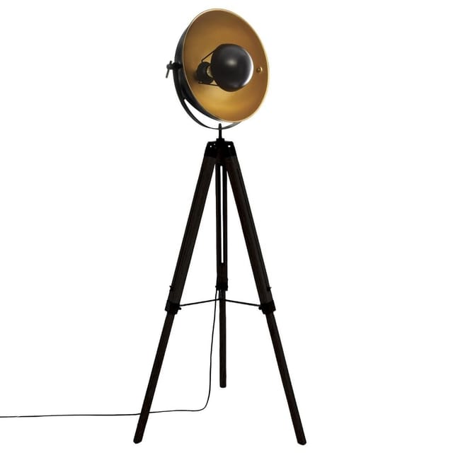 Atmosphera - stativleuchte modell 'loft lahti' schwarz e27 156,5x65x57cm
