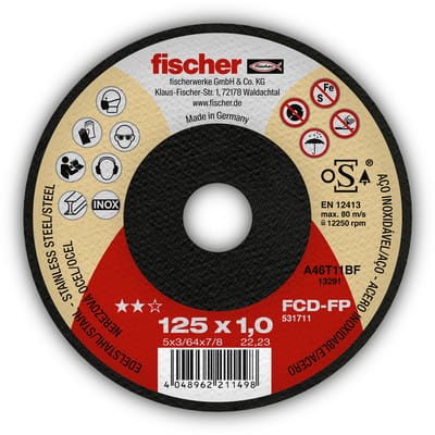 Scheibe fcd-fp 115x1x22,23 plus 531709 Fischer