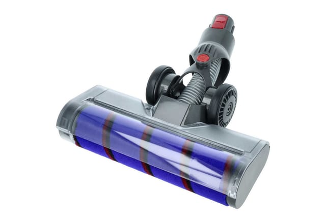 Bodendüse Softbürste für harte Fußböden kompatibel mit Dyson V7, V8, V15 Detect Complete Staubsauger, 25 cm breit, mit Softwalze - Vhbw
