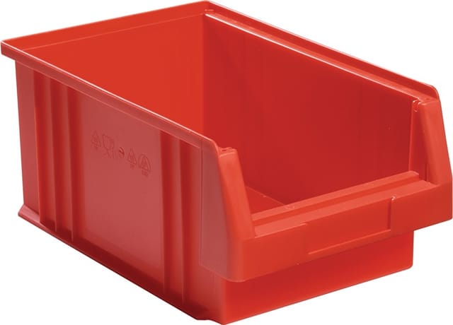 La-ka-pe 01550 02 01 Sichtlagerkasten plk L330xB213xH150mm pp rot