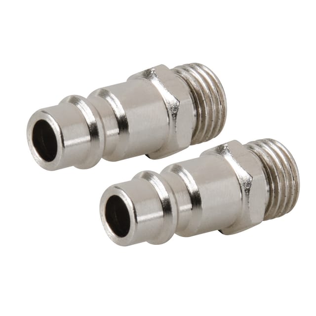 2 x Druckluft Bajonettverbinder 1/4-Zoll bsp Außengewinde