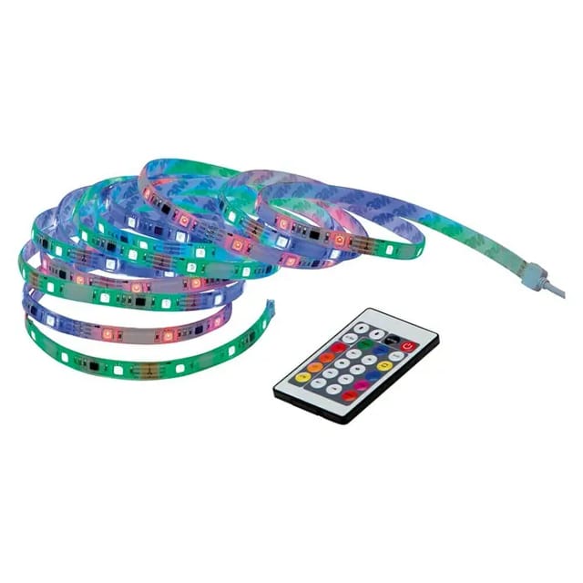 Briloner - led Stripe rgb Fernbedienung kürzbar Dimmbar 24W weiß Kunststoff