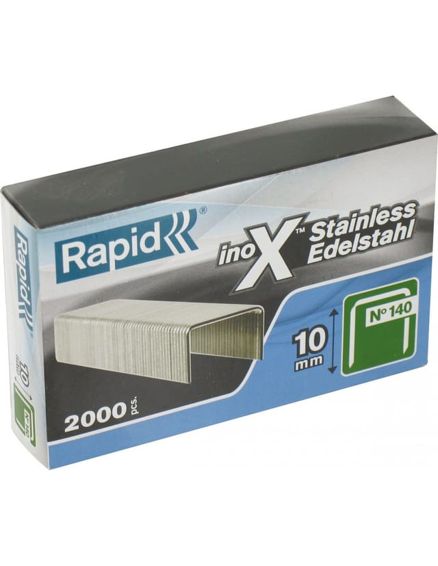 Rapid Heftklammern Typ 140 Edelstahl 10 mm 2000 Stück