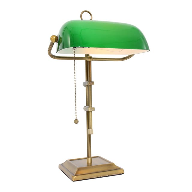 Steinhauer - Ancilla Bankerlampe Tischlampe Tischleuchte Leuchte Bronze 1 Flam919 B-Ware