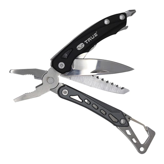 9-in-1-Taschen-Multitool 'Seven'-Modell aus hochwertigem und widerstandsfähigem Aluminium und Edelstahl