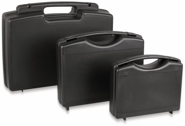 Kleiner Mehrzweckkoffer aus Kunststoff, schwarz, 225x210x70 mm - Joy-it