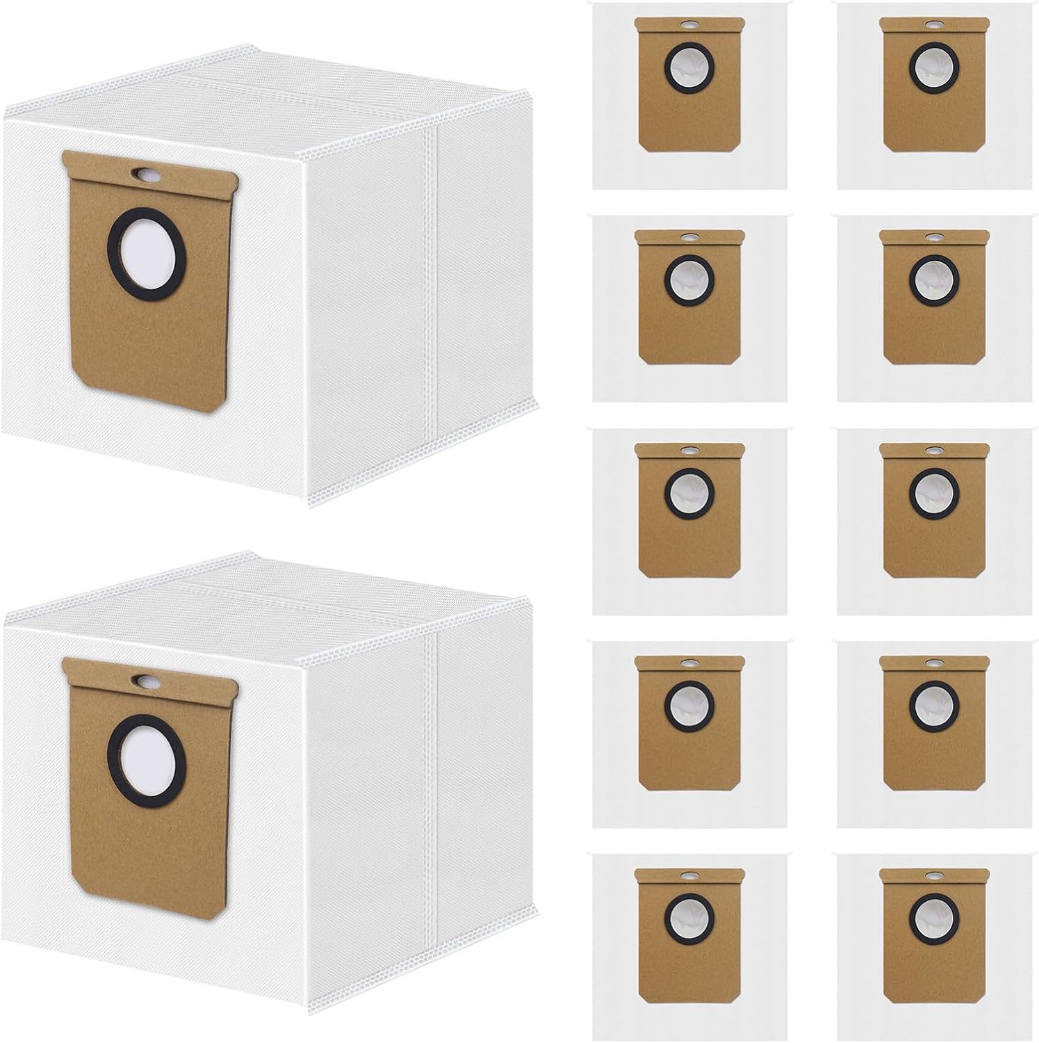 Packung Mit 12 Ersatzbeuteln Für Die Automatische Schmutzentsorgung, Kompatibel Mit Conga 7490/10000/8090 Clean Base Staubbehälter