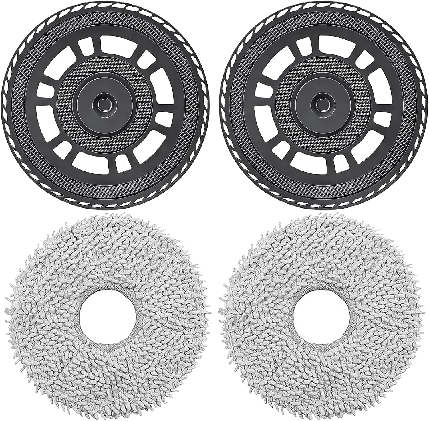 Ersatzreinigungstücher Mit Zubehörhalter Für Dreame X40 Ultra Complete, L10s Ultra Gen 2/gen 3, L40s Ultra Ce, L40s Ultra Ae, L10s Pro Ultra Heat, X40 Ultra, X40 Master, L40 Ultra, L20 Ultra Staubsaug