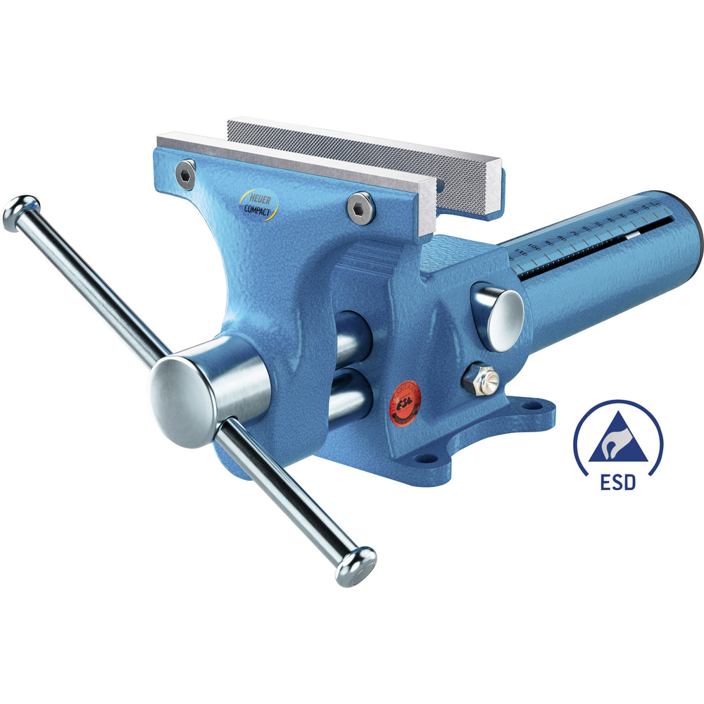 Brockhaus Heuer Compact Esd Schraubstock 118004 Backenbreite: 120 Mm Spann-weite (max.): 125 Mm