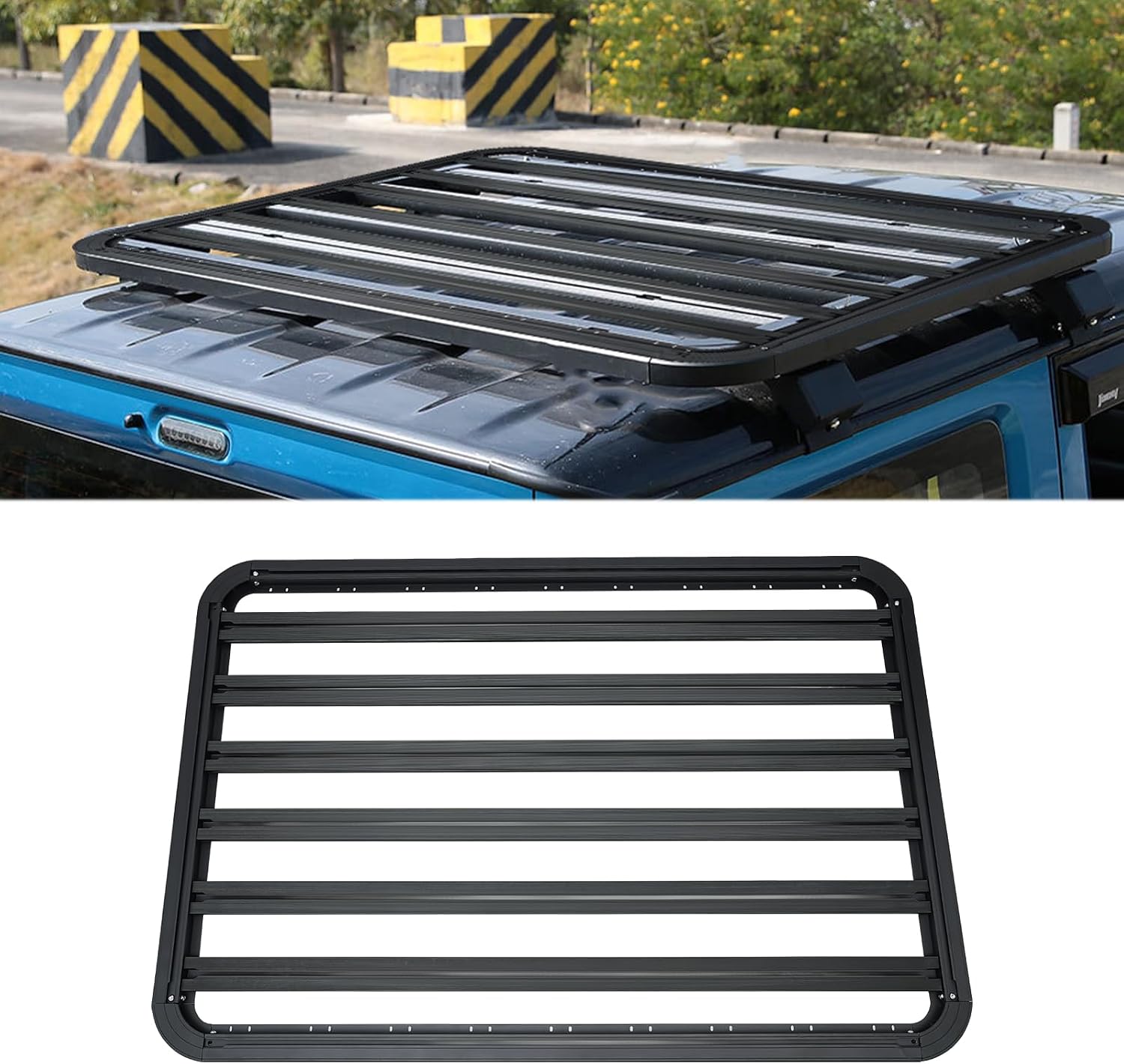 Dachgepäckträger 160 110cm Relingträger Fracht Gepäckablage 150 Kg. Kapazität Dachträger Aus Metall Universal Gepäckträger Auto Dachkorb Universal Gepäckkorb Für Camping, Grillen, Autoreisen