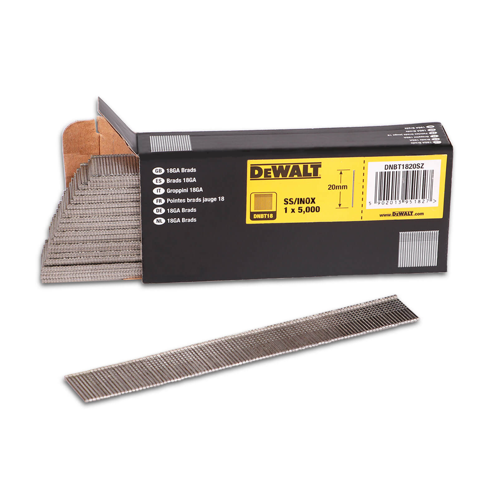 Dewalt - Nägel 1,25x50 Mm, 5000 Stück Dnbt1850sz