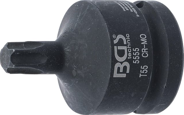Bgs Technic - Kraft-Bit-Einsatz Länge 60 mm Antrieb Innenvierkant 20 mm (3/4') T-Profil (für Torx) T55
