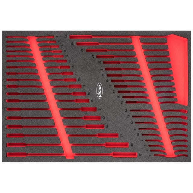 Weichschaumeinlage ∙ leer ∙ V6807-L ∙ l x b x h: 563 mm x 393 mm x 35 mm