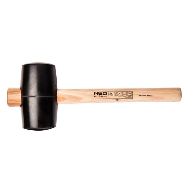 Gummihammer, Griff aus Hickoryholz 1200g - NEO