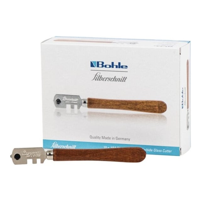 Glasschneider hm mit Holzheft Bohle