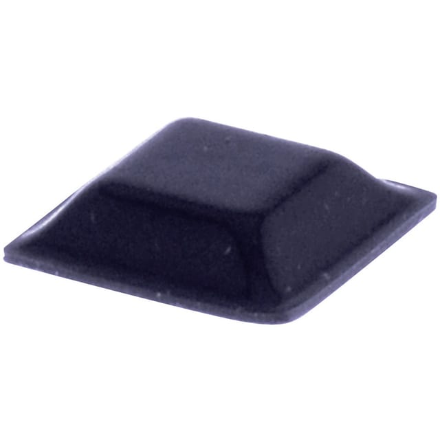 PD2127SW Gerätefuß selbstklebend, quadratisch Schwarz (l x b x h) 12.7 x 12.7 x 3.1 mm 1 s - Toolcraft
